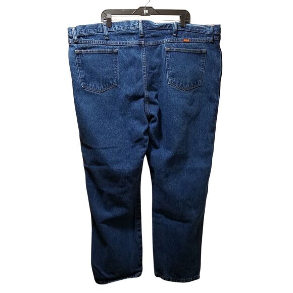 Wrangler Rustler Jeans Men’s 48x30 Blue Straight Leg Heavyweight Denim - Picture 2 of 4